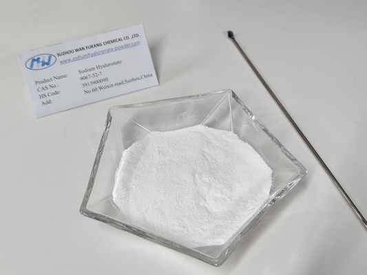 Test 98% de hyaluronate de sodium poudre matières premières cosmétiques Qualité élevée