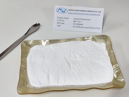 Test 98% de hyaluronate de sodium poudre matières premières cosmétiques Qualité élevée