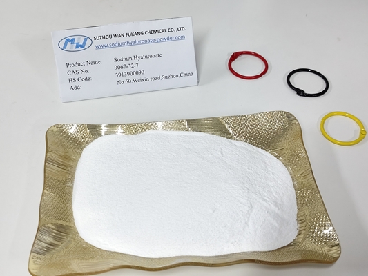 Poudre d' hyaluronate de sodium de qualité supérieure à l' analyse des gouttes oculaires PH 6.0-7.5 Acide hyaluronique