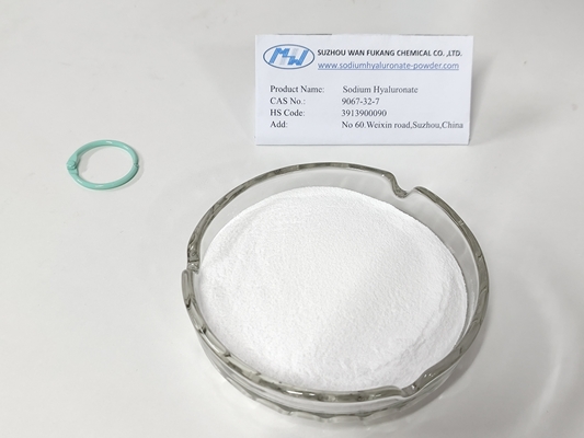 Poudre blanche d' hyaluronate de sodium de qualité cosmétique hydratant durable
