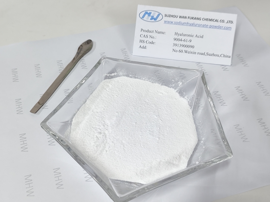 Poudre d'acide hyaluronique de qualité cosmétique à 98% pour les produits de réparation de la peau sensible